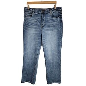 Kut from the Kloth Jeans Women's 14 High Rise Rosa Crop Vintage Straight Denim‎